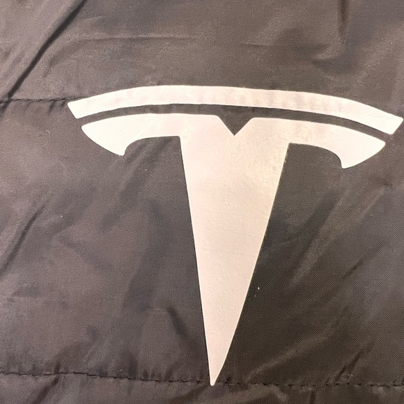 Puffer Jacket Black Lightweight with Tesla Symbol - Picture 3 of 13